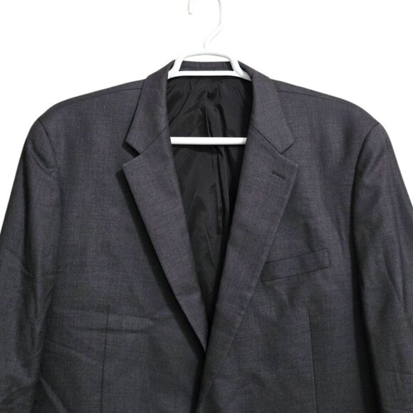Lauren Ralph Lauren Gray Single Breasted Wool Blazer Sz 48L - Picture 2 of 12